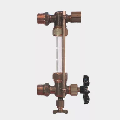 1/2" NPT 5/8" OD Glass - with gauge port