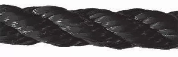 1/4" Black Poly Rope