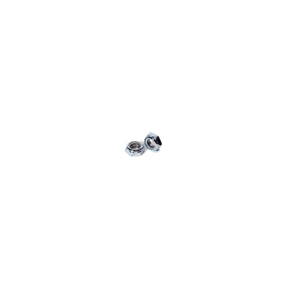 10 PC BAG CHROME 1/4-28 JAM NYLOKS