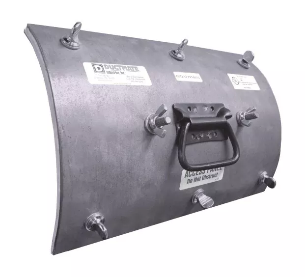 18" x 14" Ductmate ULtimate Round Grease Duct Access Door - Stainless Steel