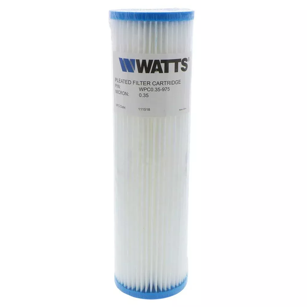 20" × 4-1/2" BB Watts Flow-Max Pleated -5 Mic Filter