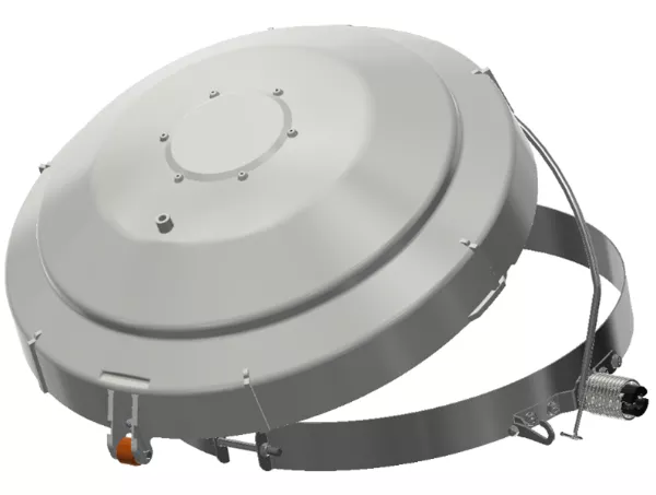 22" Peak Ring Feed Bin Lid for 9-7 Tank w/ Release Upgrade