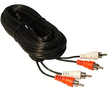 25' DUAL SHIELDED RCA AUDIO CABLE