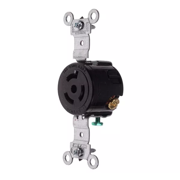 250V Receptacle Twist Lock 2 Pole 15 AMP