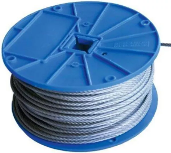 3/16" Galvanized Cable Roll - 7 x 7