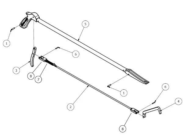 30" Rod Linkage for 30" Tong Stik