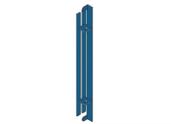 30" Wall Bracket w/ Flipper Latch