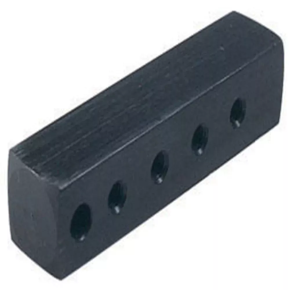 32M4 10-32 Threaded 4 Port Anodized Aluminum Manifold