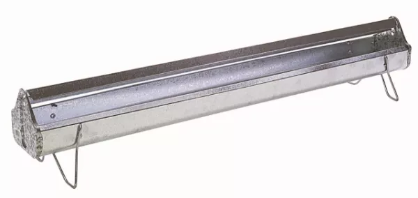 36" Reel Top Metal Chicken Feeder Trough