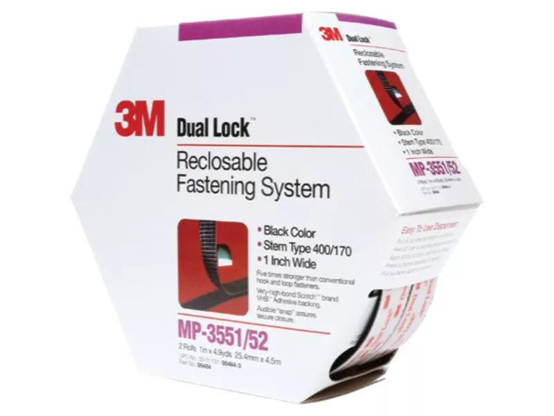 3M Dual Lock™ Acrylic Adhesive Hook & Loop Fasteners Mini-Packs