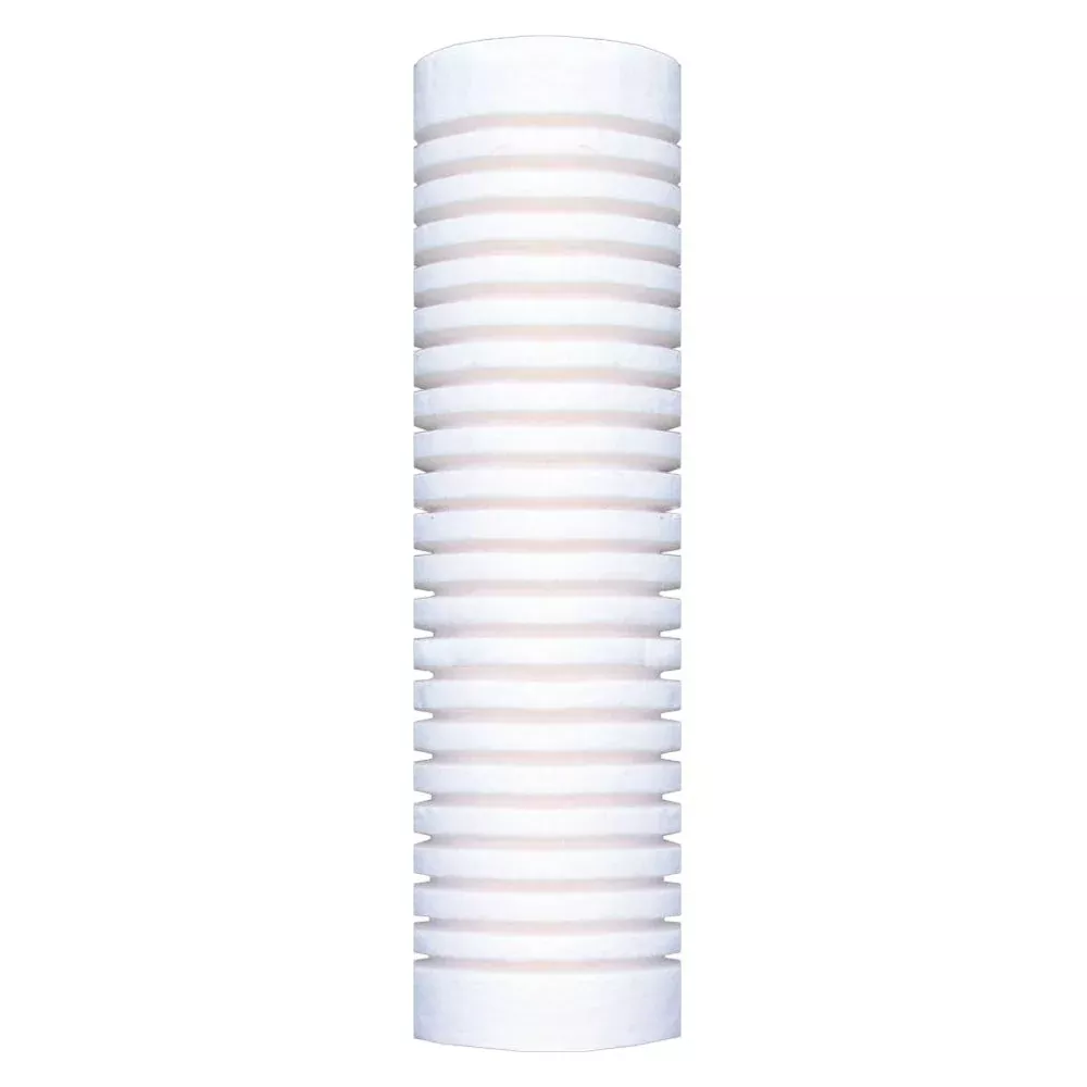 3M RT09B16G20NN 9-3/4" PolyKLEAN Grooved Polypropylene Rigid Thermal Bonded Filter