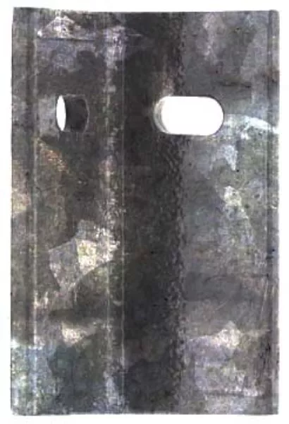 4" Straight leg-galvanized
