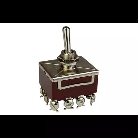 4PDT, ON-OFF-ON TOGGLE SWITCH