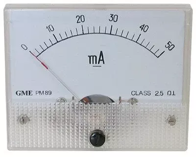 50 MA DC PANEL METER