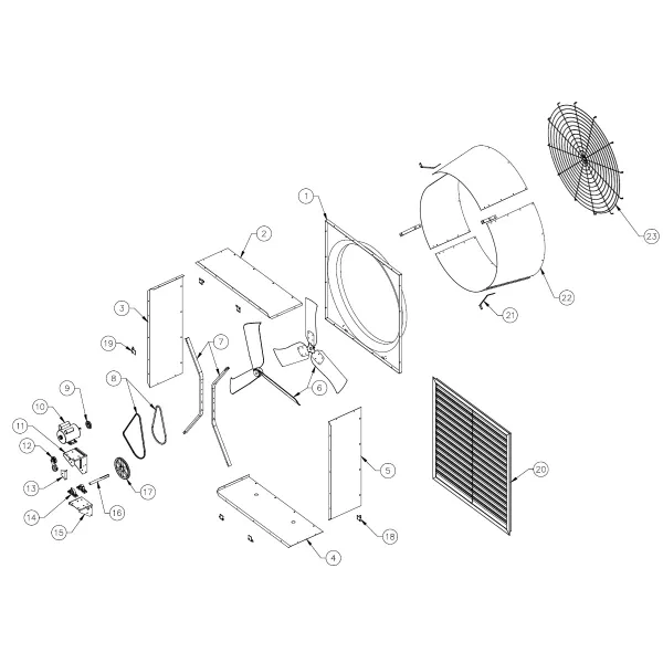 Aerotech 36" Galvanized Discharge Cone Section
