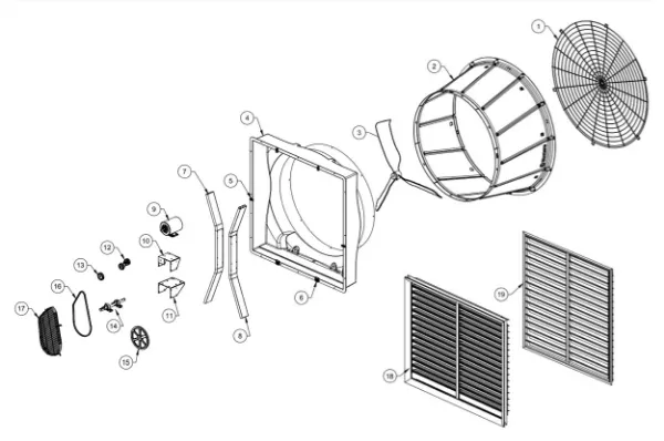 Aerotech 51" & 55" Fan Bearing Bracket
