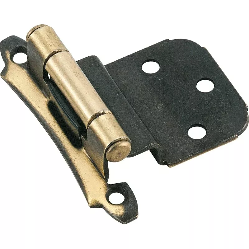 Amerock BPR7928AE Hinge, 3/8 in Inset, Antique Brass