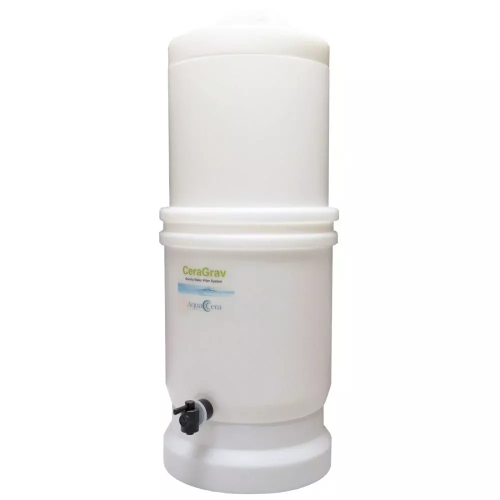 AquaCera CeraGrav LP5 Gravity Water Filter System