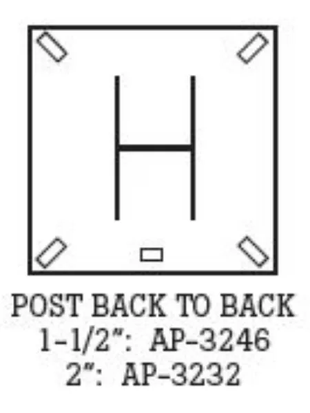 Back-to-Back U-Channel Posts