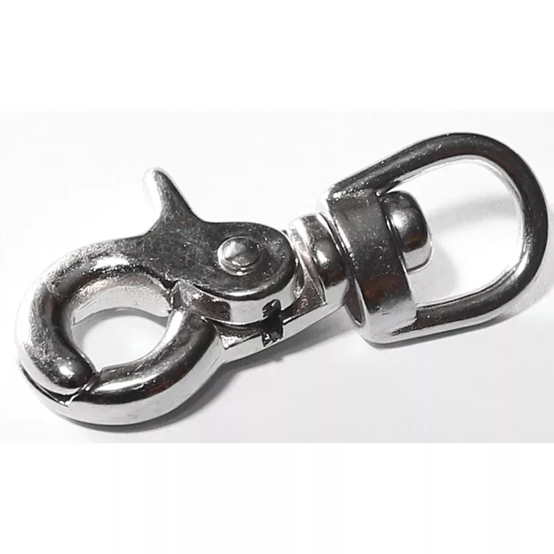 Baron 5013-3/8 Trigger Snap, 3/8 in Snap Opening, 2-1/2 in L Dimensions, 40 lb Working Load, Zinc, Nickel