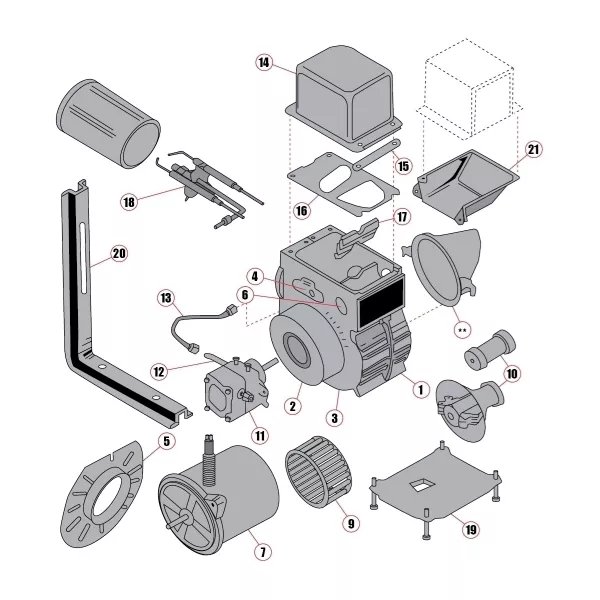 Beckett Diesel Burner Adjusting Mounting Flange
