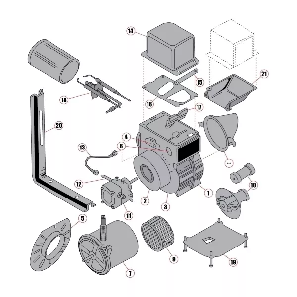 Beckett Diesel Burner Wheel Blower