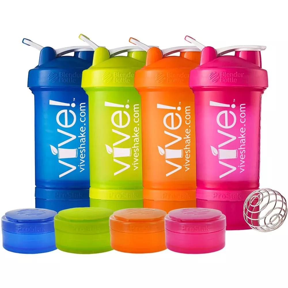 BlenderBottle Vive ProStak 16 oz Shaker Bottle