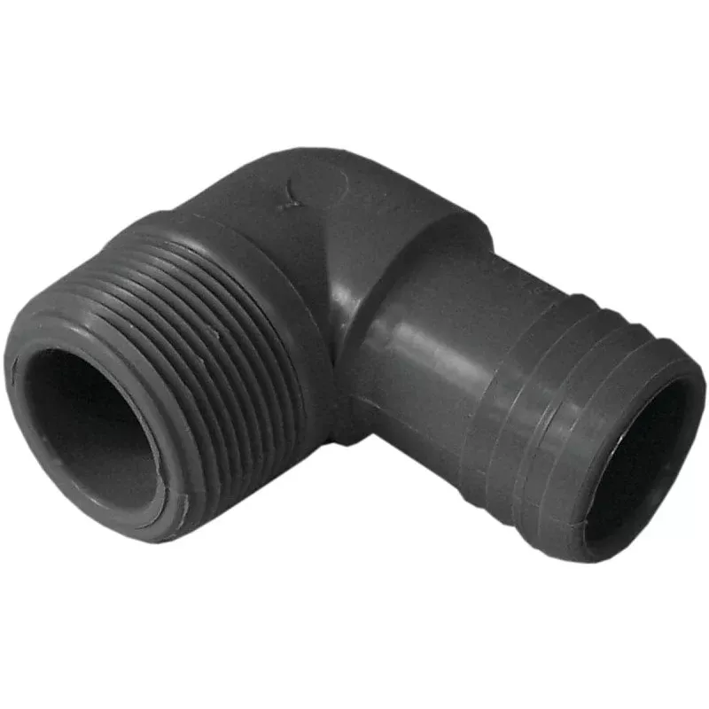 Boshart UPPME-15 Combination Elbow, 1-1/2 in, MPT, 1-1/24 in, Insert, Polypropylene