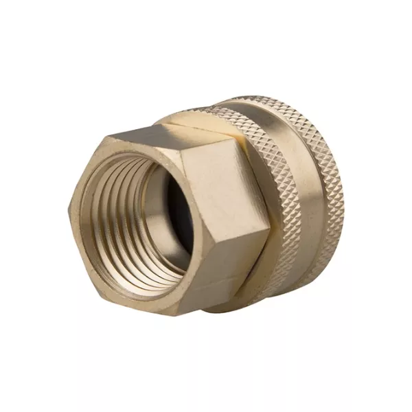 Brass Swivel Adapter - 1/2" FPT x 3/4" FGHT