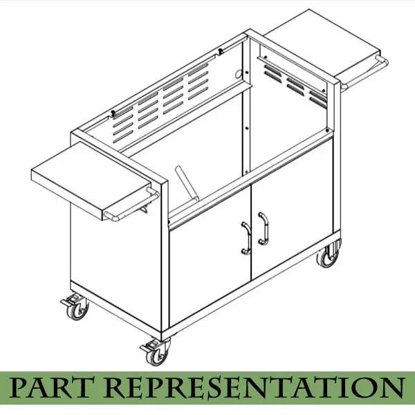 Bull38" Pedestal Cart Bottom - 55510