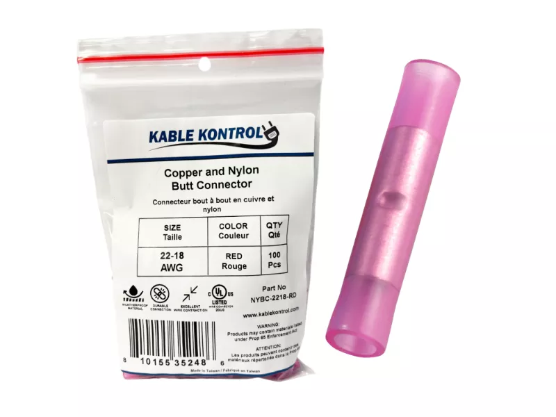 Butt Splice Connector - Nylon Insulated