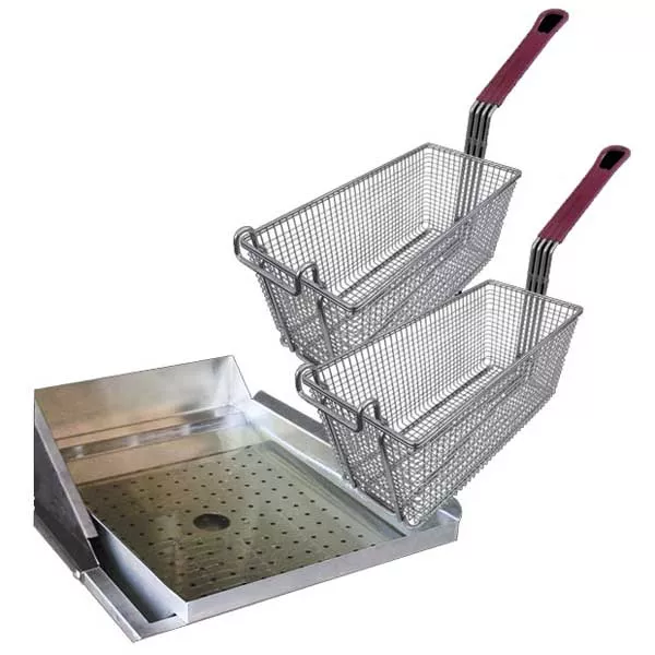 Cal Flame Deep Fryer Basket Kit & Grill Accessory Set - BBQ09902