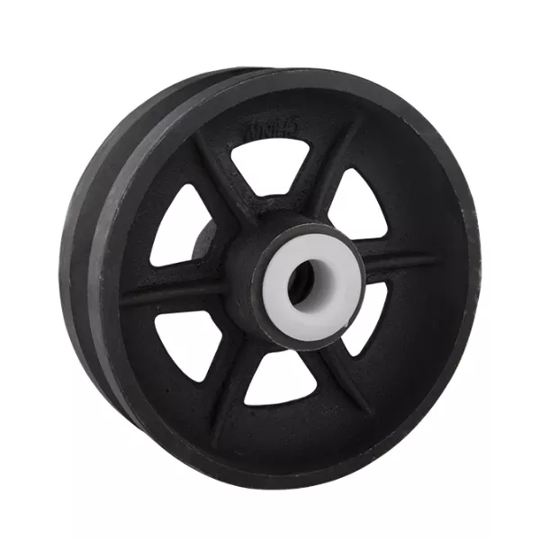 Cast Iron 6" V-Groove Corner Wheel