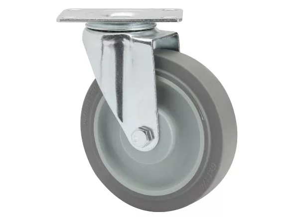 Caster 6" for Chore Cart W/ 5" Poly Wheel and 1 1/4" Swivel