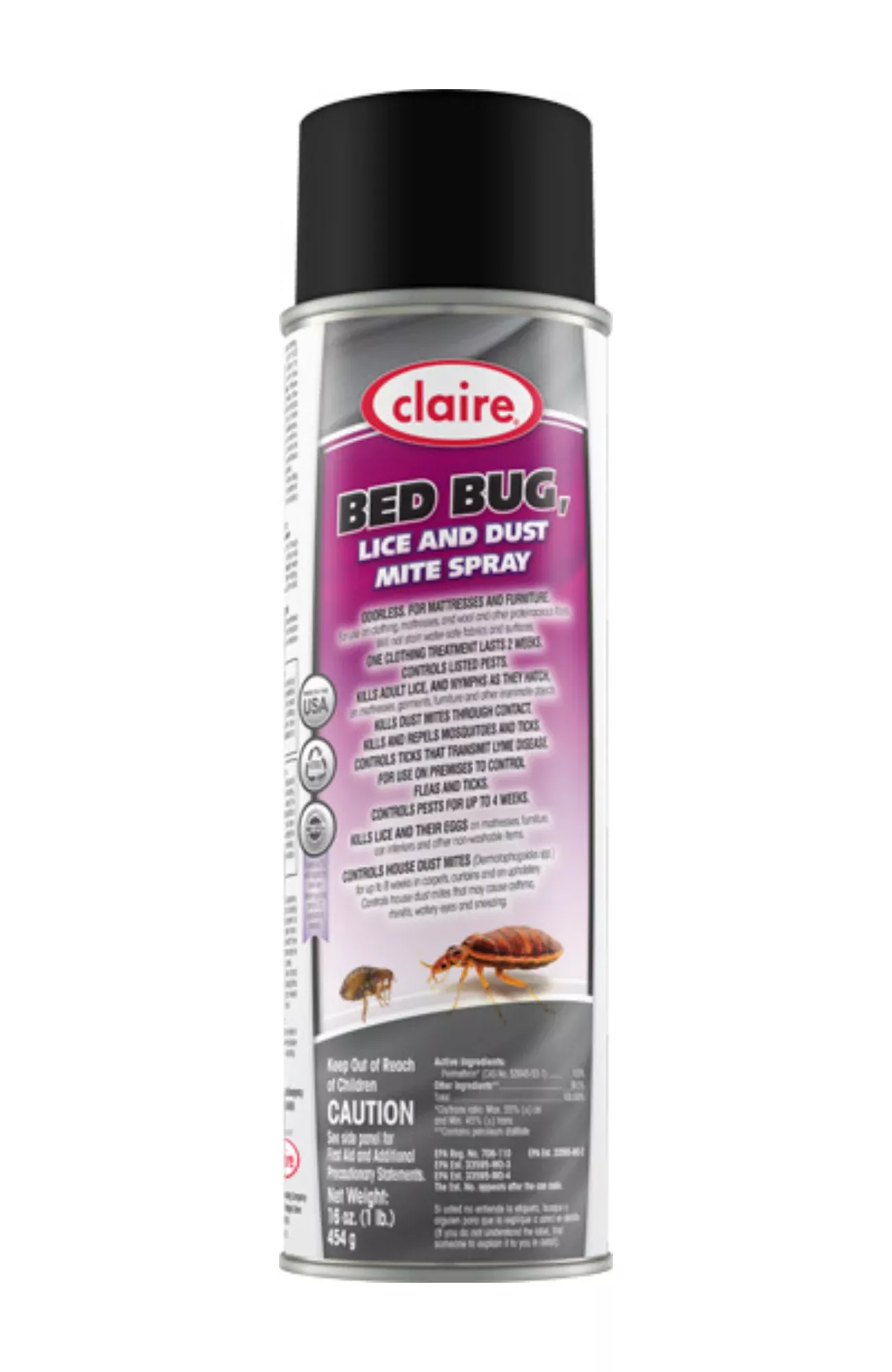 Claire - Bed Bug Lice & Dust Mite Spray - 16 Oz. - CL006