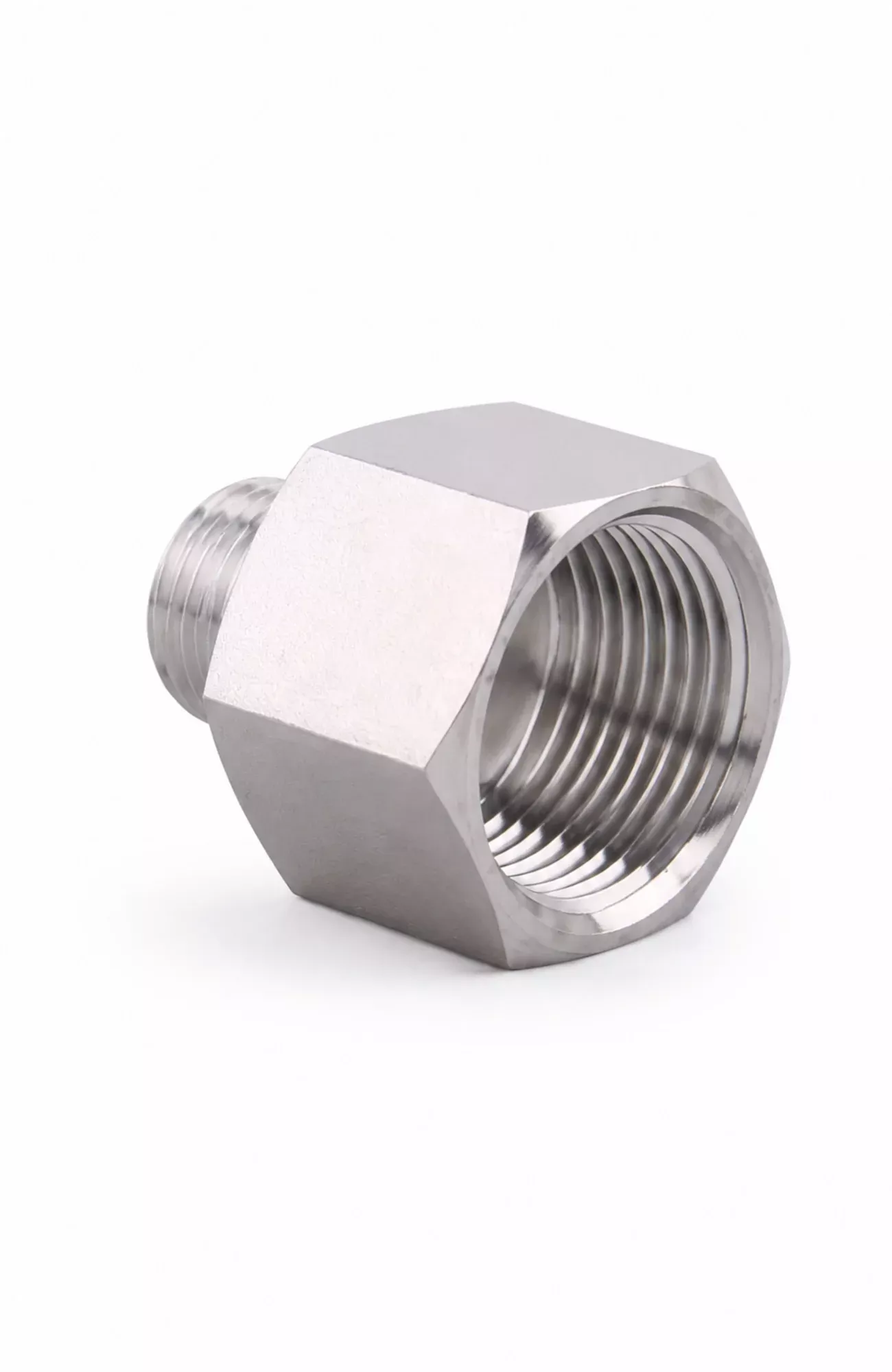 Clean Direct Reducer Fitting 3/4" NPT Female to 3/8" NPT Male