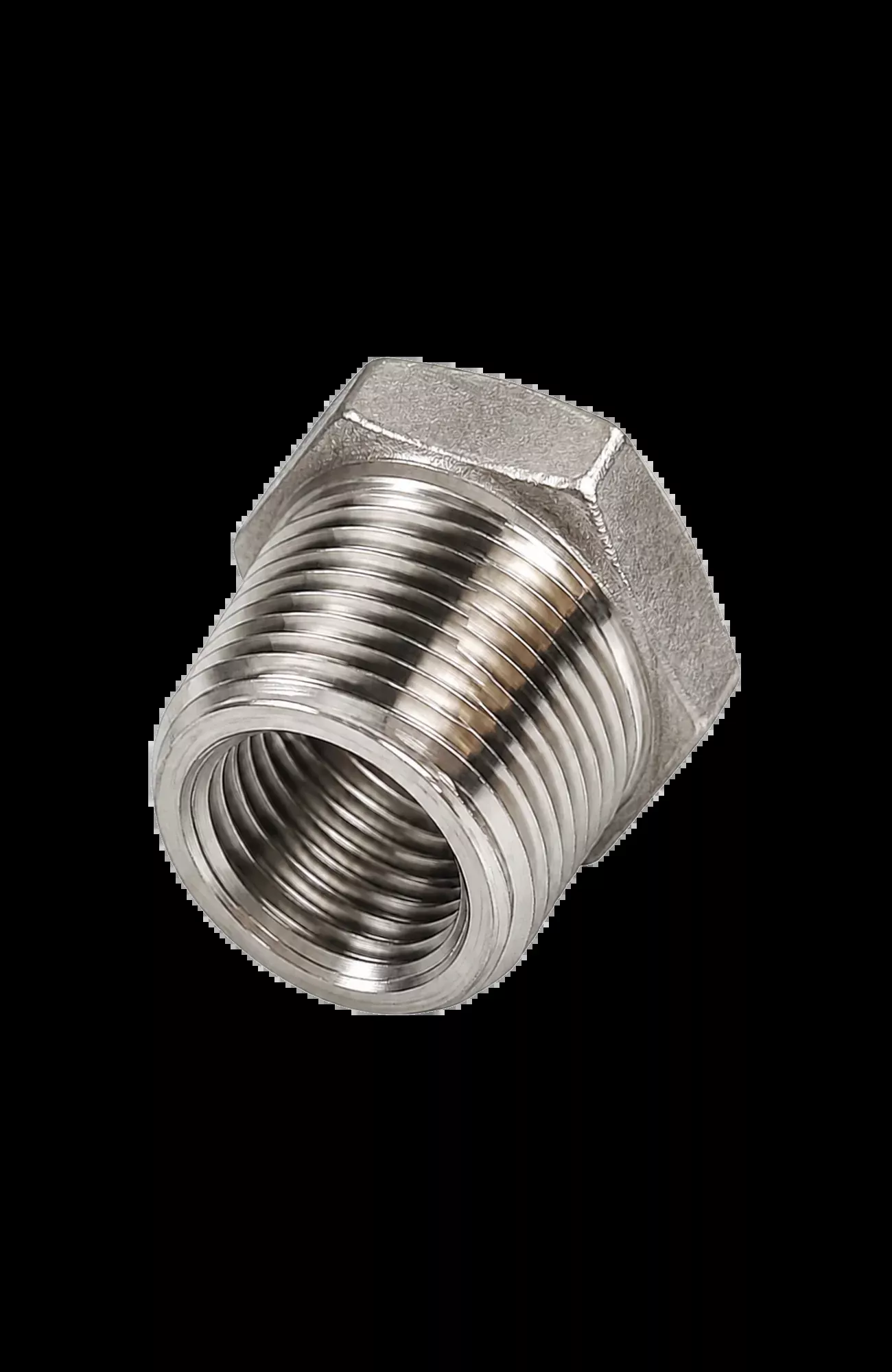 Clean Direct Reducer Hex Bushing 3/4" NPT Male to 3/8" NPT Female