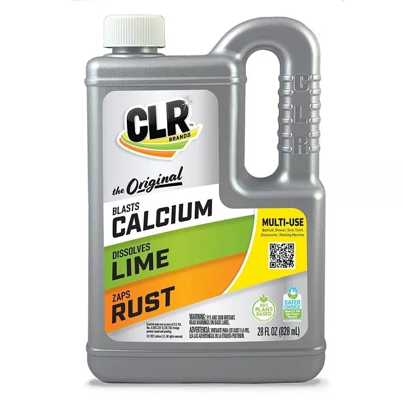 CLR CL-12 Calcium/Lime/Rust Cleaner, 28 oz, Liquid, Slightly Acidic, Lime Green