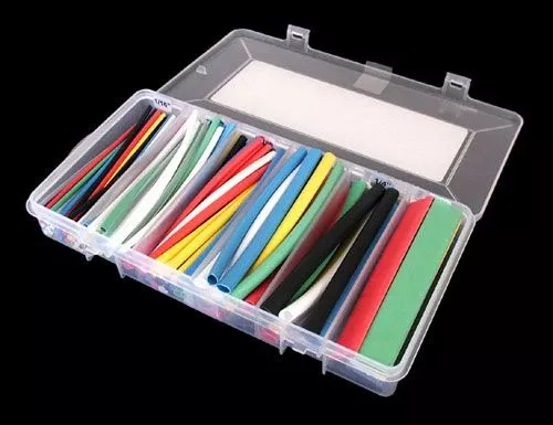COLOR HEAT SHRINK TUBING ASSORTMENT, 154 PCS