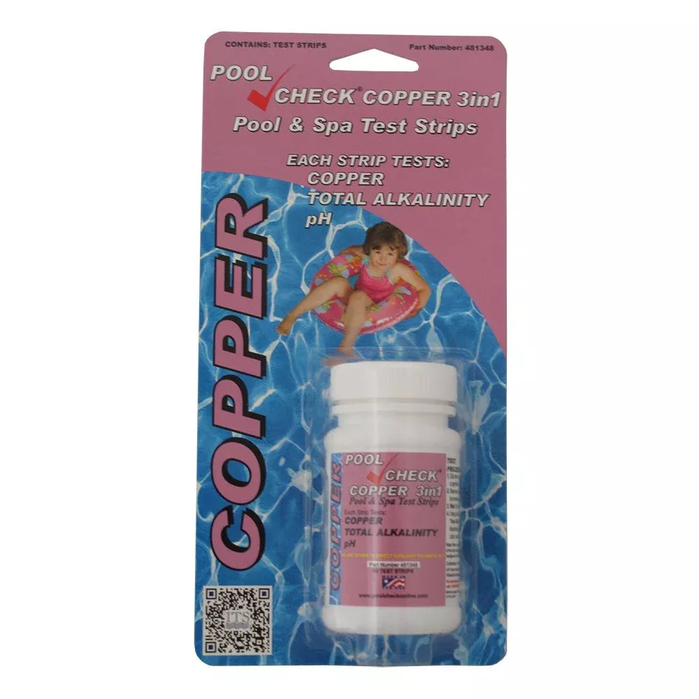 Copper, pH, Total Alkalinity Test Strips (50 strips per bottle)