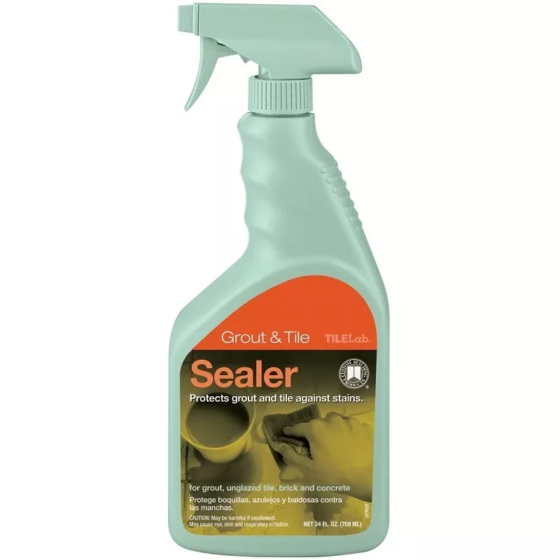CUSTOM TileLab TLPS24Z Grout and Tile Sealer, Liquid, Clear, 24 oz, Spray Bottle