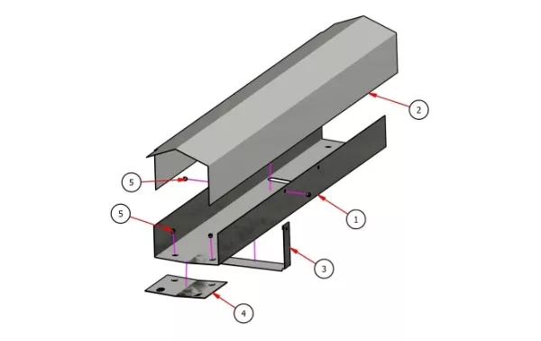 DB5" 24" Aisle Cover