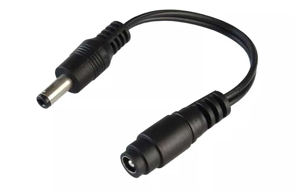 DC POWER PLUG CONVERTER, CONVERTS 2.5MM TO 2.1MM