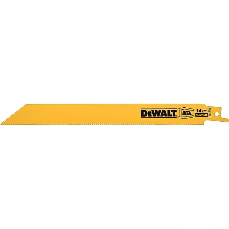 DEWALT DW4809B25 Reciprocating Saw Blade, Applicable Materials: Angle Iron, Fiberglass, Hard Rubber, 3/4 in W