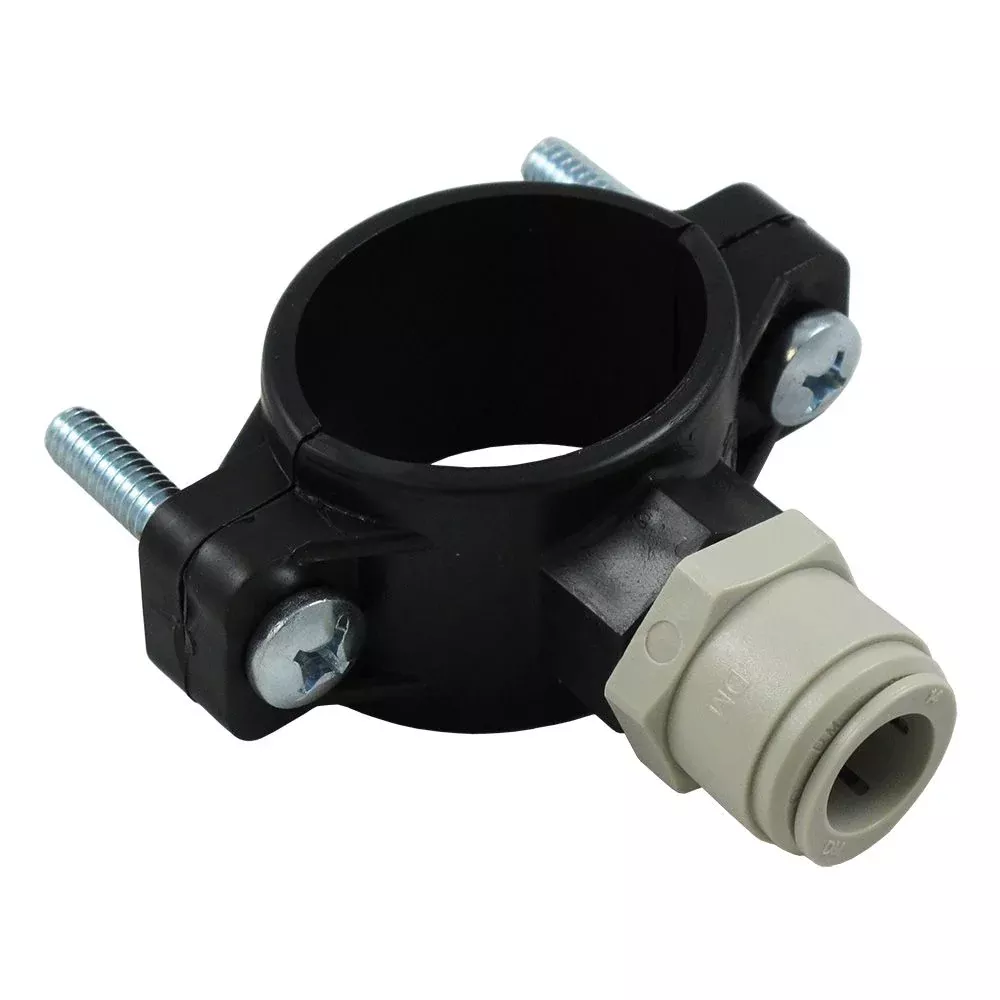 Drain Saddle Connector x 3/8" FPT w/1/2" QC