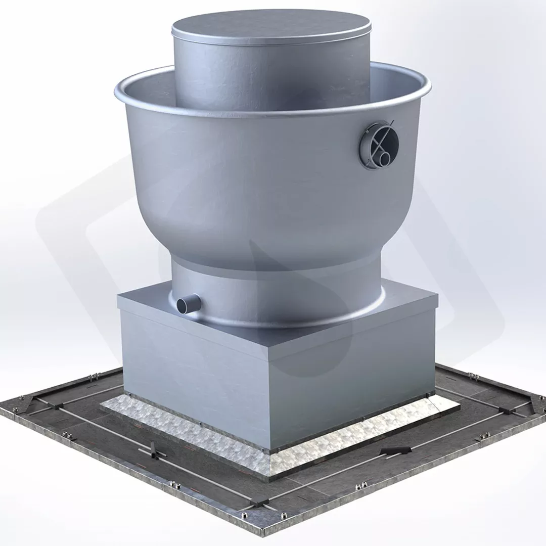 DRIPLOC Rooftop 360 Grease Containment System: Model 3312/ For Curbs 14" - 41"