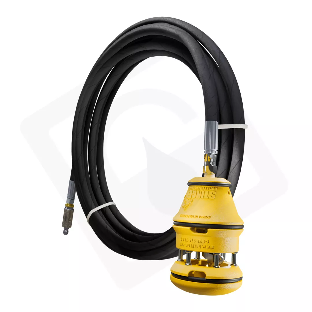DRIPLOC STINGER 3 Inch Variable Speed Duct Cleaner with 20 Foot Hose and Quick Connect