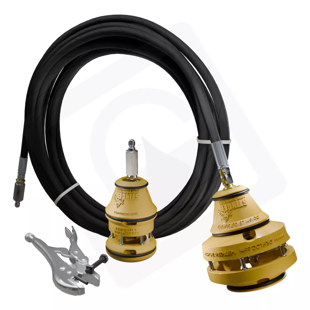 DRIPLOC STINGER Duct Cleaner Combo Pack Includes 6" Stinger with 20' Hose, 3" Stinger Spray Tip & Head Setter Tool