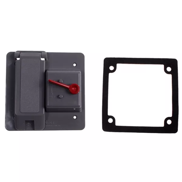 Duplex Receptacle Cover & Light Switch Combo
