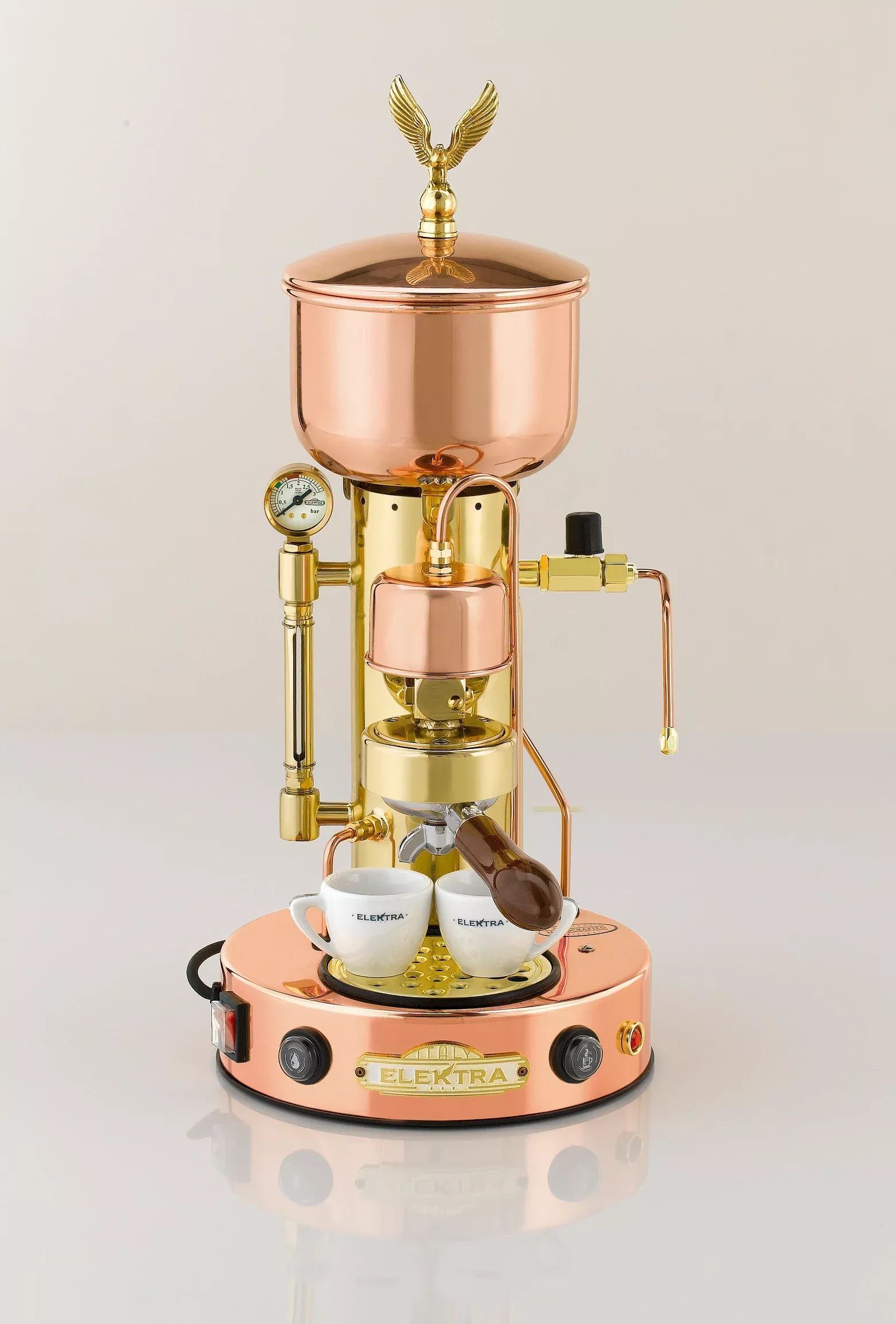 Elektra Semiautomatica Copper & Brass Espresso Machine
